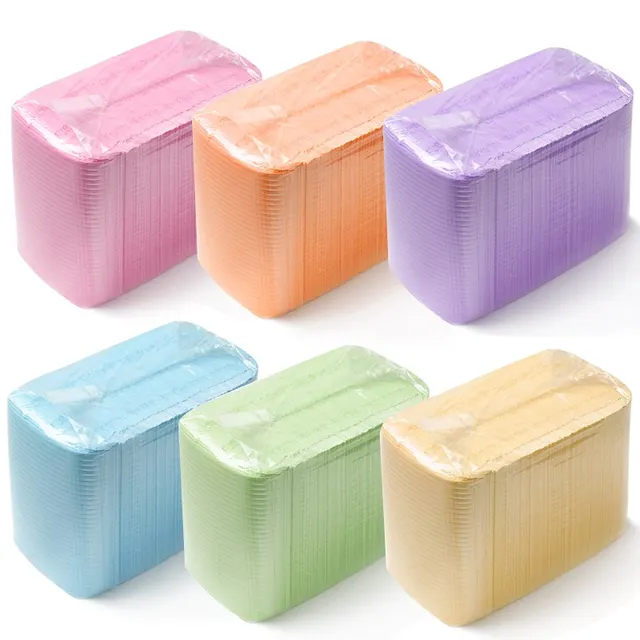50 sztuk/paczka Nail Art podkładka na stół jednorazowe czyste podkładki uroda do pielęgnacji paznokci polski wodoodporne obrusy narzędzie do Manicure papier kłujący