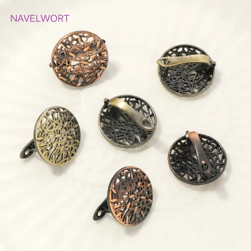 Fasteners For Earring Antique Bronze Shvenzy Earwires Brass Earring Hooks Earring Fixtures For DIY Earrings Making Accessories image 6
