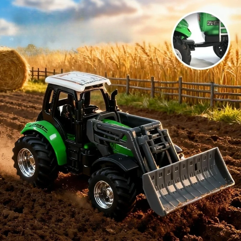 1/64 Miniature Dieel Remote Control Farm Truck Intelligent Simulation Engineering Transport Vehicle Electric Toy Car Model