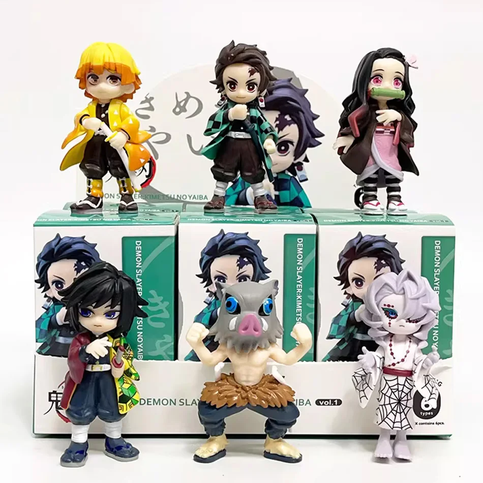 

Горячая подлинная фигурка Bushiroad Palverse Demon Slayer: Kimetsu No Yaiba, аниме-фигурка, слепая коробка, том 1, орнамент, игрушка в подарок