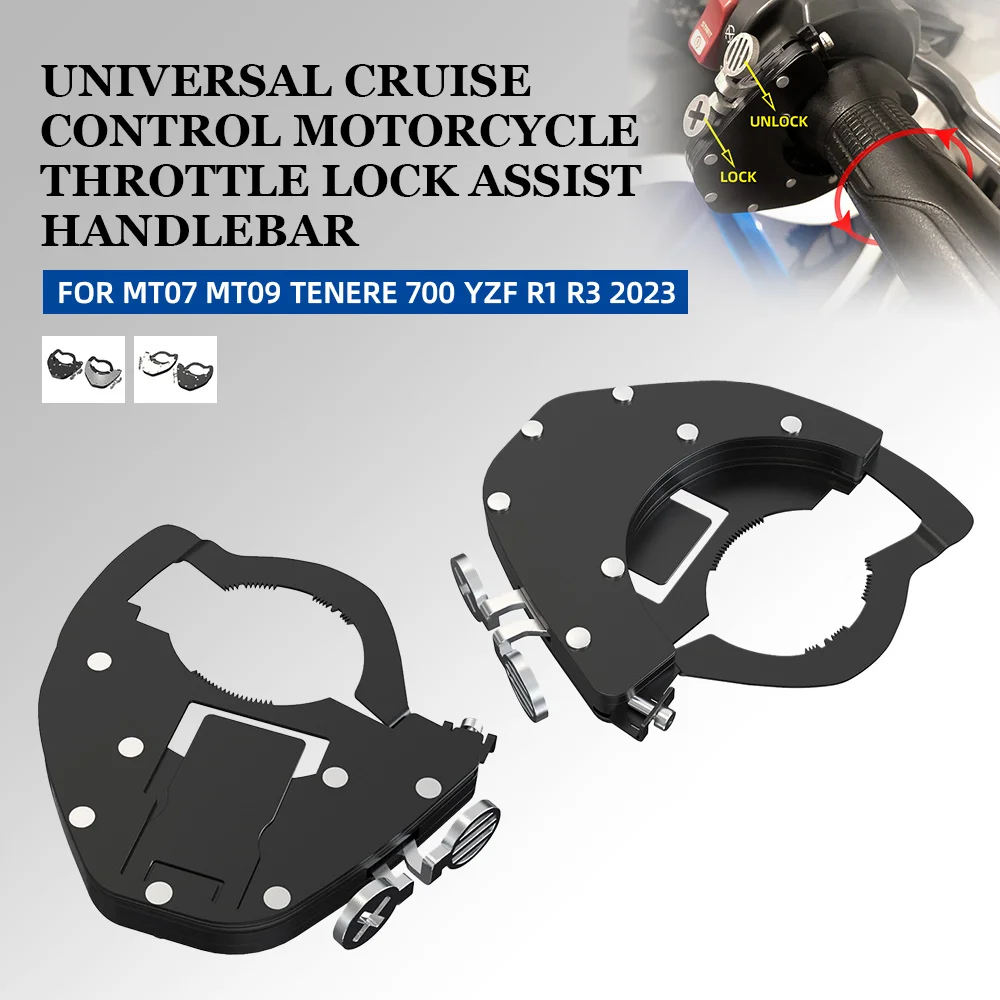 

Universal Cruise Control Motorcycle Throttle Lock Assist Handlebar Accessories FOR YAMAHA MT07 MT09 TENERE 700 YZF R1 R3 2023