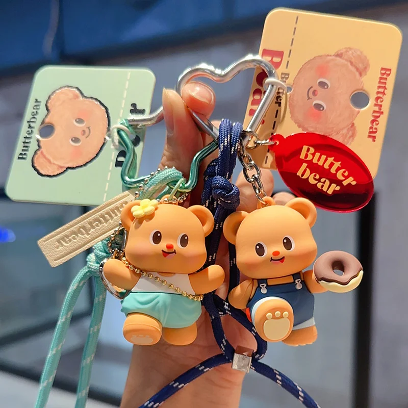 バッグ、ペンダントアクセサリー、バターベア、カーリング用のかわいい