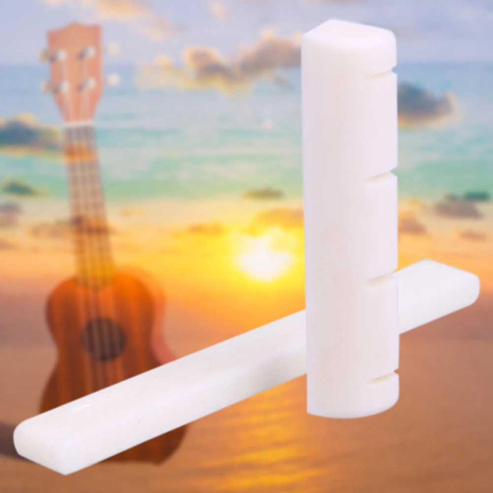 الجاموس العظام الغيتار جسر الجوز المهنية القيثارة العلوي والسفلي المكسرات استبدال الملحقات الموسيقية #1