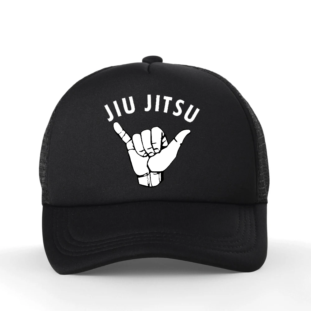 

Jiu Jitsu print Baseball Cap fashion Unisex Adjustable Snapback hat outdoor Mesh Trucker Hat Casquette