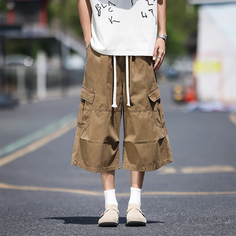 

Men's Outdoor Fashion Classic Trend Casual Five Quarter Shorts Loose Comfortable Breathable Versatile Daily Workwear Shorts