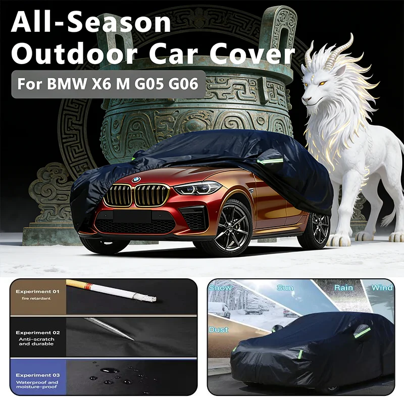 

Car covers for BMW X6 M G05 G06 Outdoor Protection Full Car Covers Snow Cover Sunshade Waterproof Dustproof Exterior