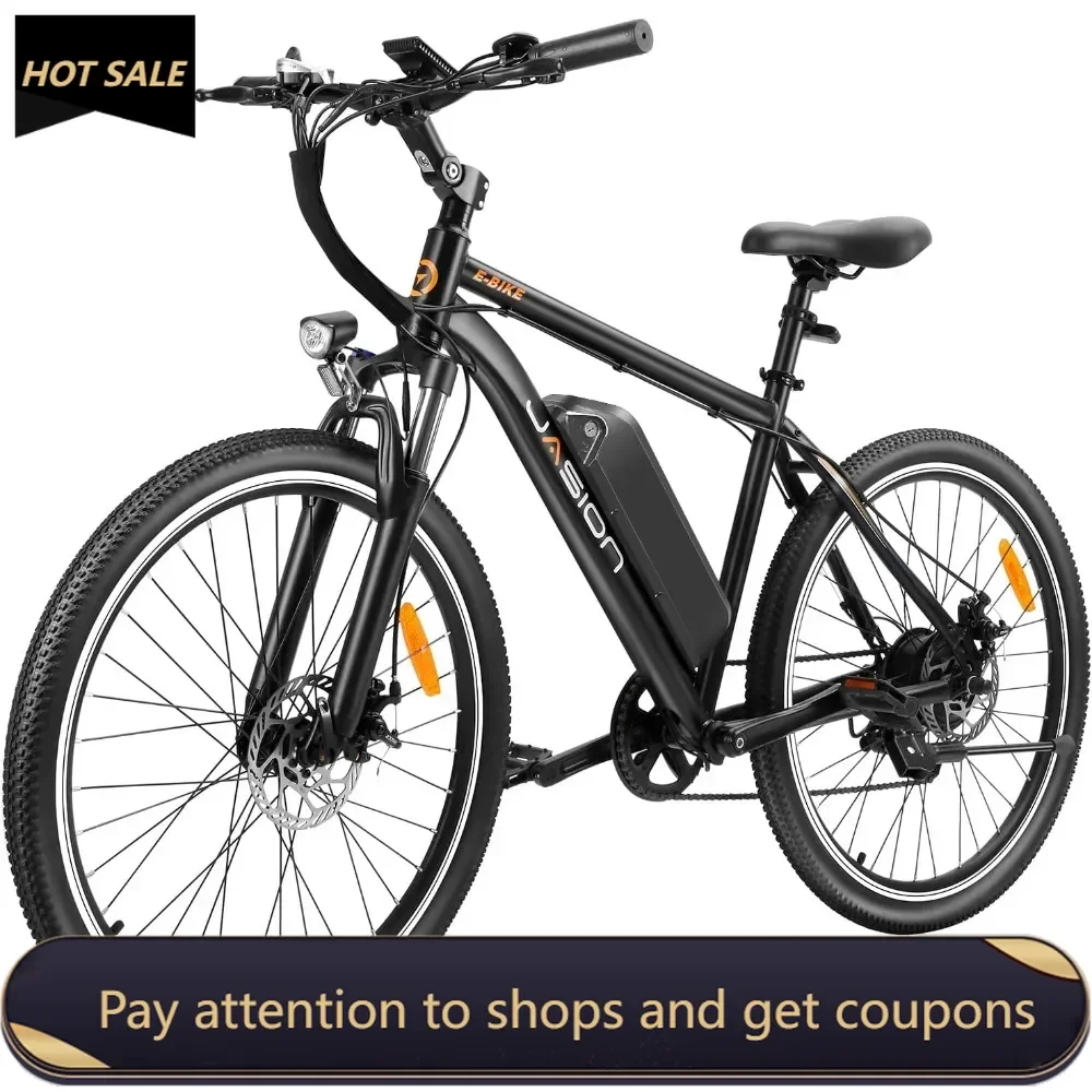 

Electric Bike with Peak 500W Brushless Motor, 40Miles 20MPH Commuting Electric Mountain Bike with 360Wh Removable Battery