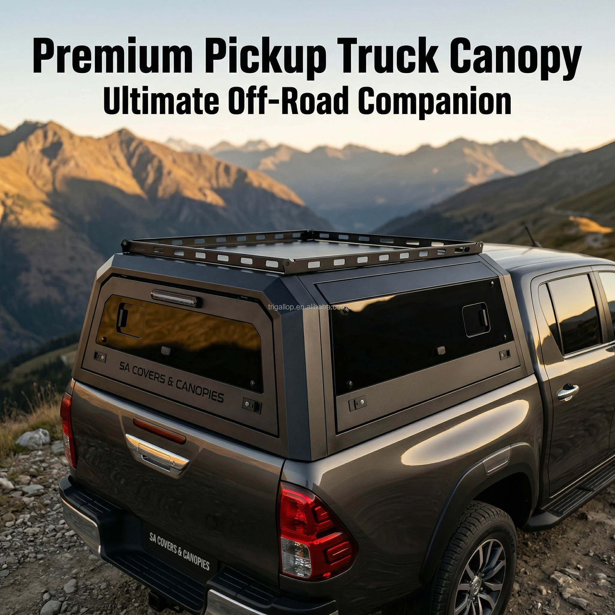 Made in China Electric Folding Locking Waterproof Pickup Truck Topper Hardtop Canopy for Ford Ranger/F150/BYD SHARK/ REVO
