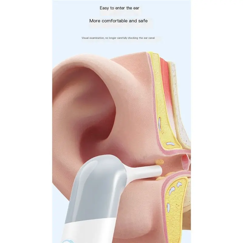 A37T-1080P WIFI Wireless Endoscope Ear Camera With 4 LED Light Ear Nose Skin Care Camera With 10 Colorful Accessories