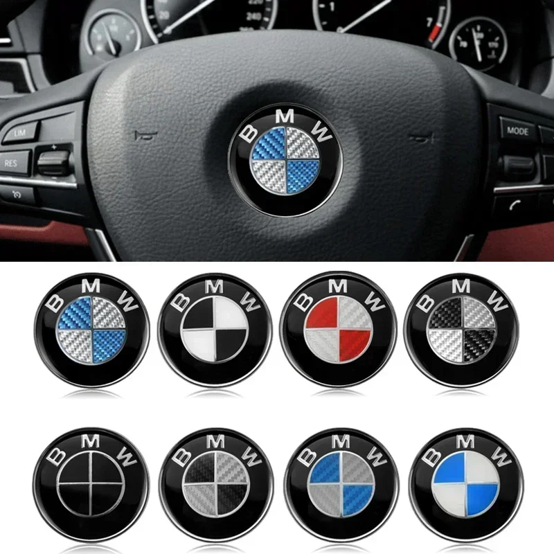 1X 46mm Car Steering Wheel Badge Emblem Sticker Auto-Styling For All BMW E36 E46 E53 E90 E60 E61 E93 E87 X1 X3 X5 X6 F30 F20 F10