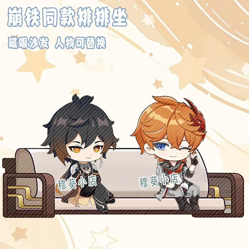 

Магнитная наклейка на холодильник/стол с персонажами Genshin Impact для косплея, аниме, декора, подарок на день рождения