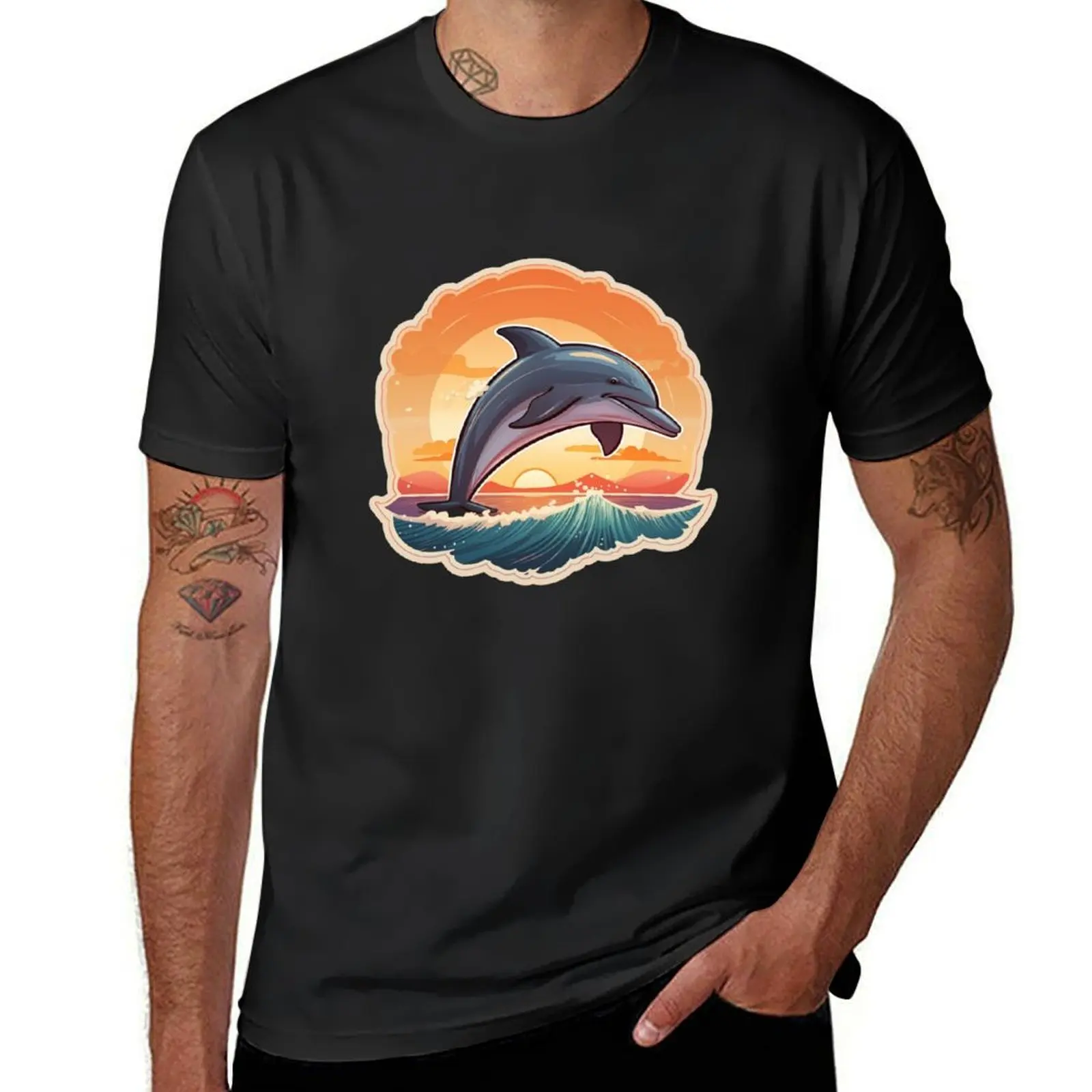 From Fin-tastic Tees to Cuddly Plushies: Explore Our Dolphin World! T-Shirt sweat boys whites plain t shirts men