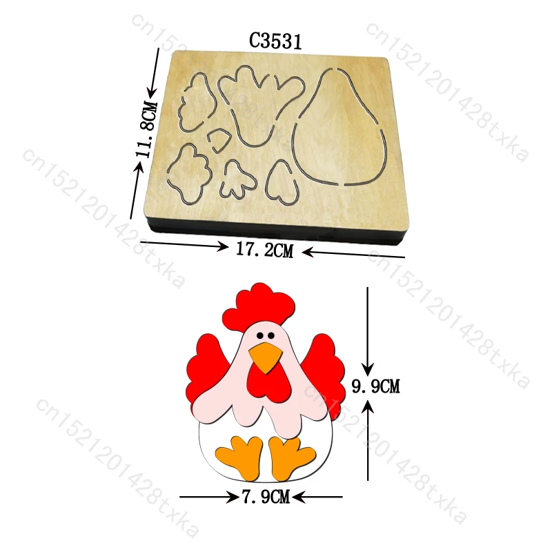 New chicken Wooden die Scrapbooking Cutting Dies C3531