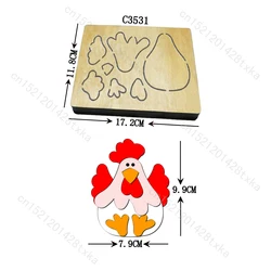 New chicken Wooden die Scrapbooking Cutting Dies C3531