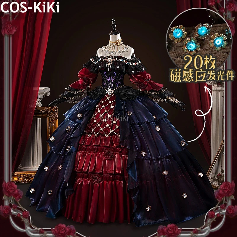 COS-KiKi Identity V Marie Bloody Queen Game Suit Gorgeous Dress Uniform Cosplay Costume Halloween Carnival Party Outfit Women