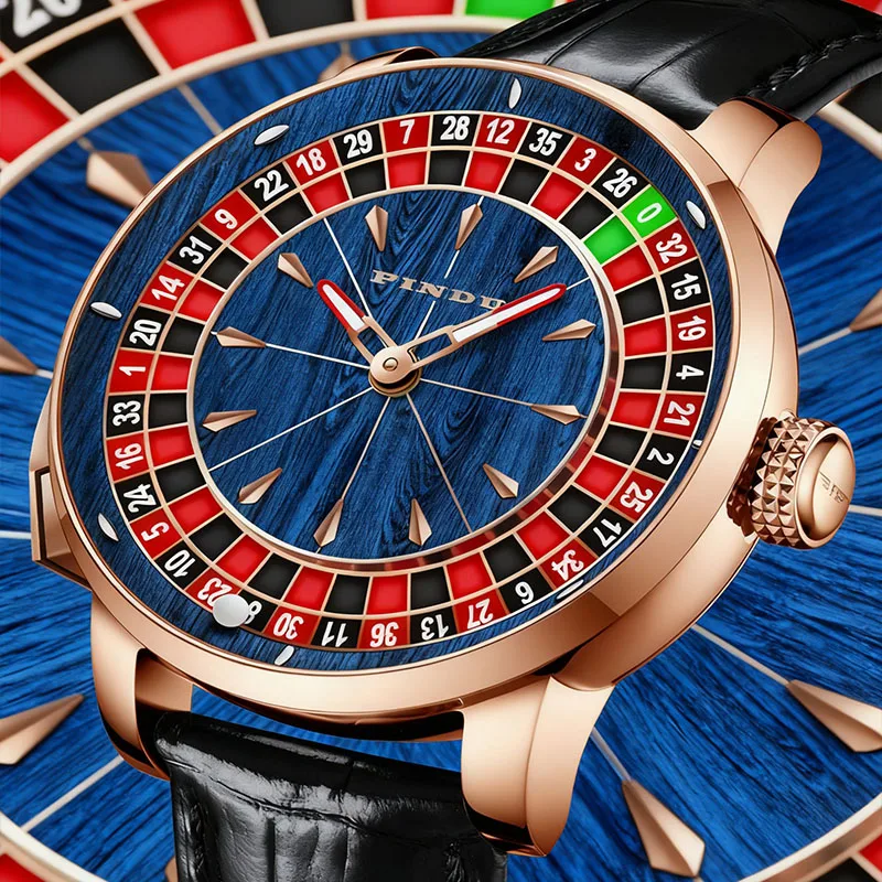 

PINDU мужские механические часы NH35 механизм лучший бренд класса люкс с сапфировым стеклом водостойкий поворотный циферблат с кнопкой