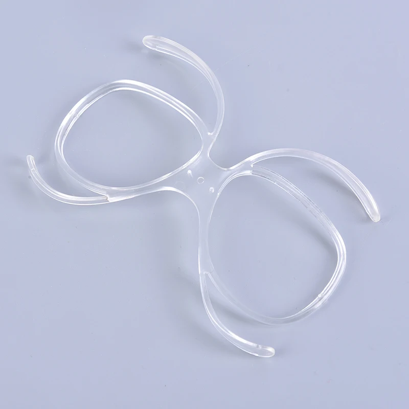 1Pcs Transparent Ski Goggles Butterfly Clip Myopia Frame Insert Optical Adaptor Flexible Prescription Frame