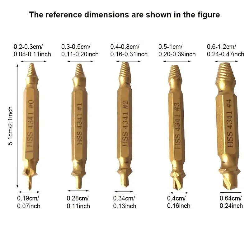 التالفة المسمار النازع كسر الترباس جردت مجموعة مزدوجة رئيس أداة سهلة خارج إزالة تفكيك مسمار زلة الأسنان هدم مزيل