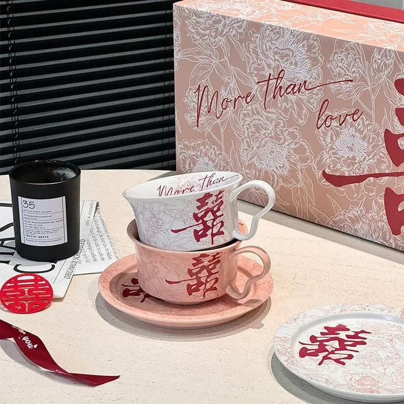Wedding Gift, Coffee Cup and Dish Set, Home Gift, Afternoon Tea Cup, Engagement Companion, Handmade Gift, housewarming
