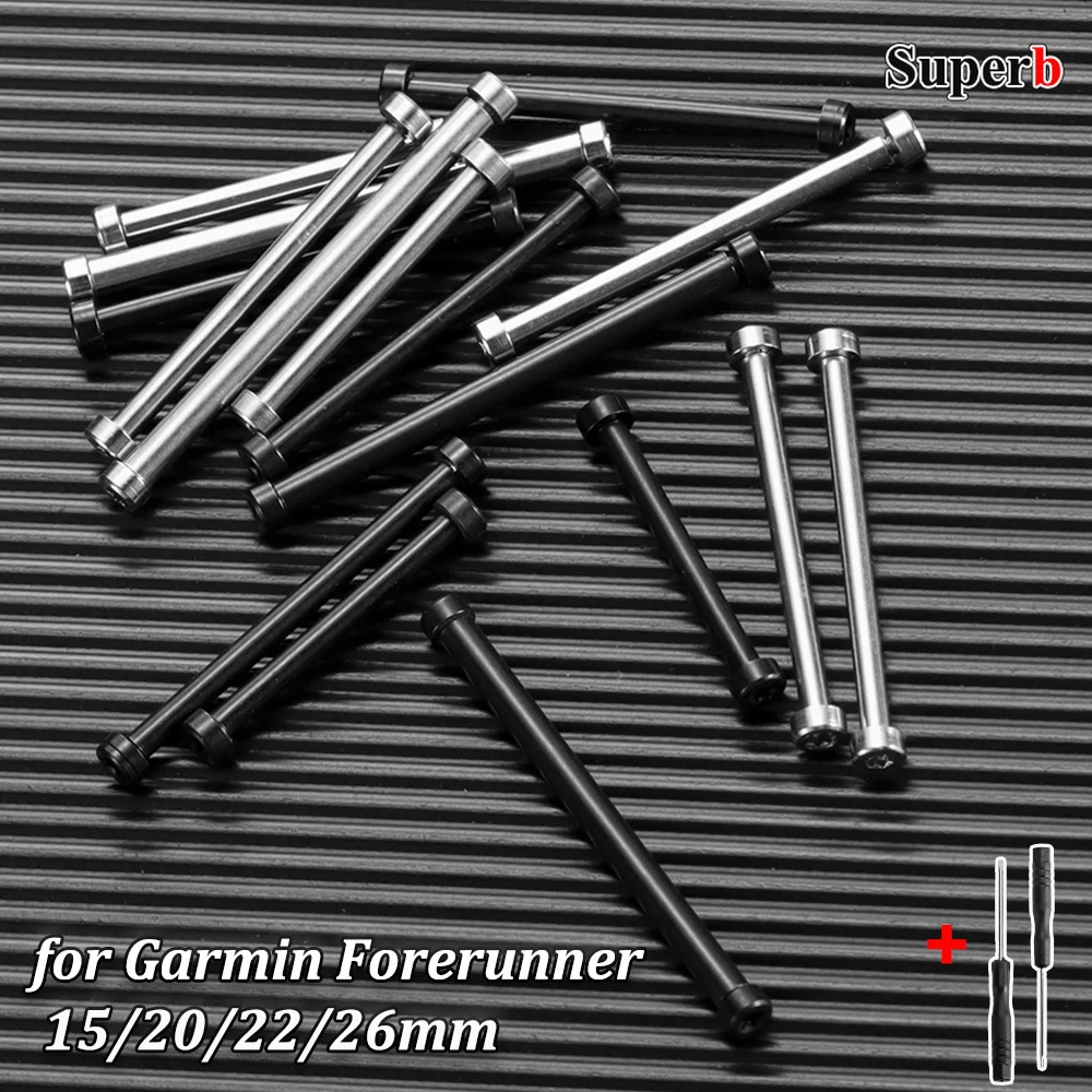 15 20 22 26mm Verbindungsstangen Uhrenschrauben für Garmin Fenix 5X 6X 7X 3HR für Forerunner 965 935 945 Metall-Verbindungsschraubendreher