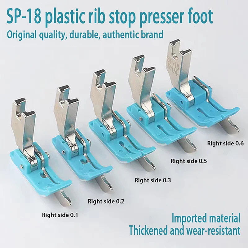 1Pc Plastic SP-18 Edge Presser Foot Embedded Line Presser Foot Flat Car Plastic Beef Tendon Edge Presser Foot Sewing Accessories