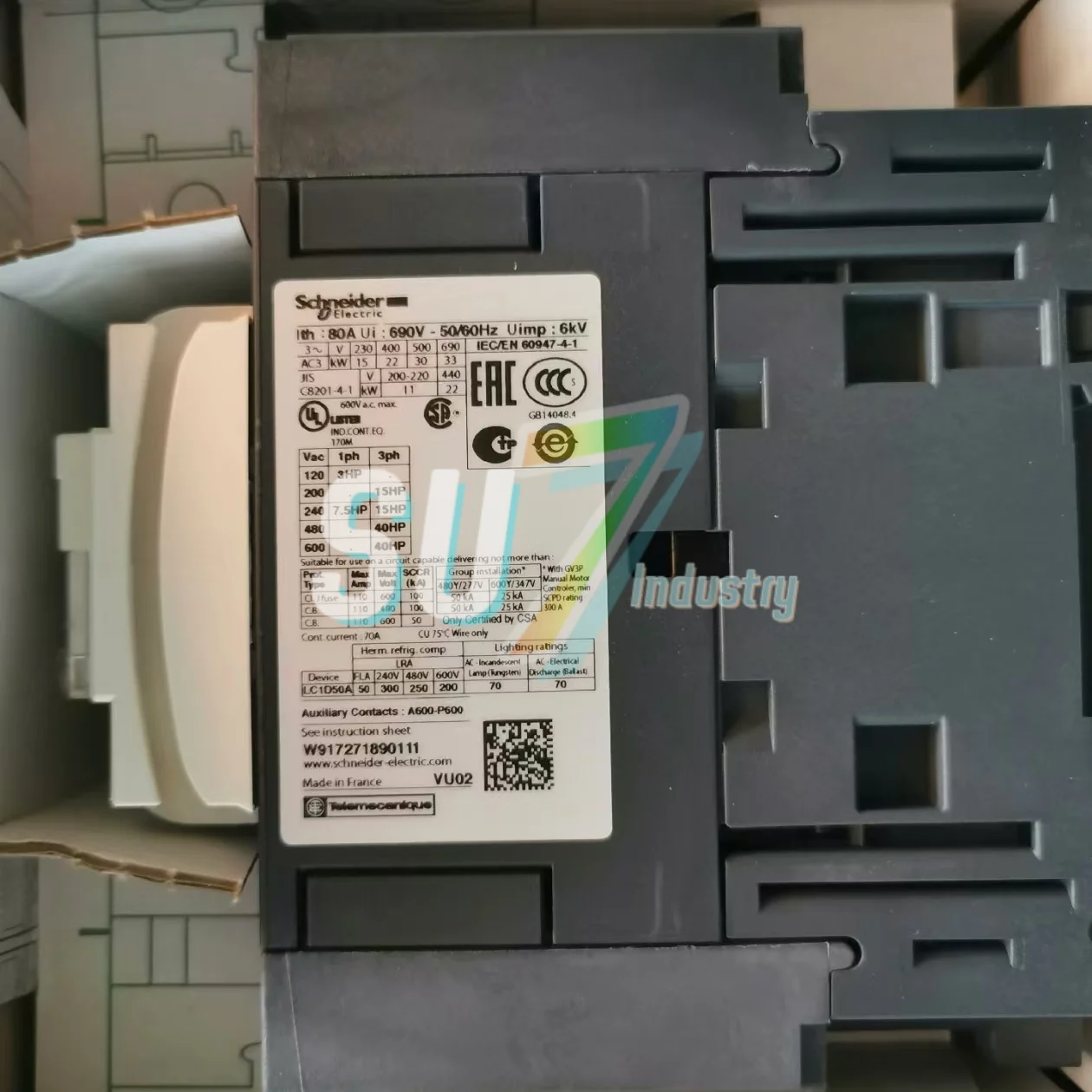 New In box   Contactor   LC1D50ABD    LC1D50AFD    LC1D50AM7C