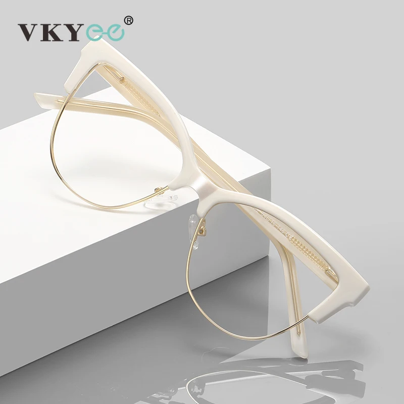 VICKY Simple Butterfly Anti-blue Light Reading Glasses Can Be Customized Prescription Myopia Farsighted Ladies Computer Glasses