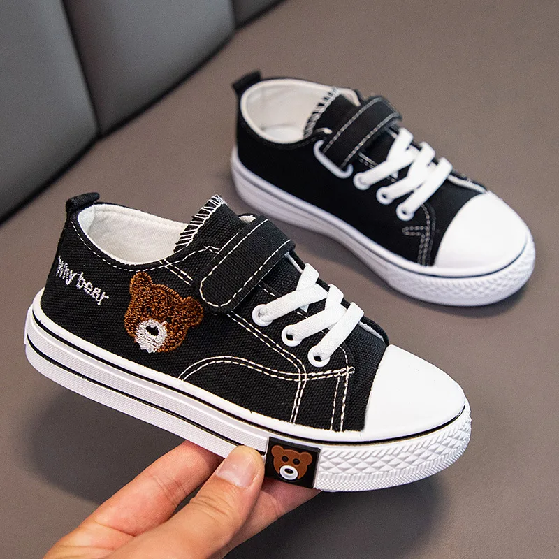 

Girls' canvas shoes, low top board shoes, autumn casual shoes, cute soft soles, boys and girls' sports shoes