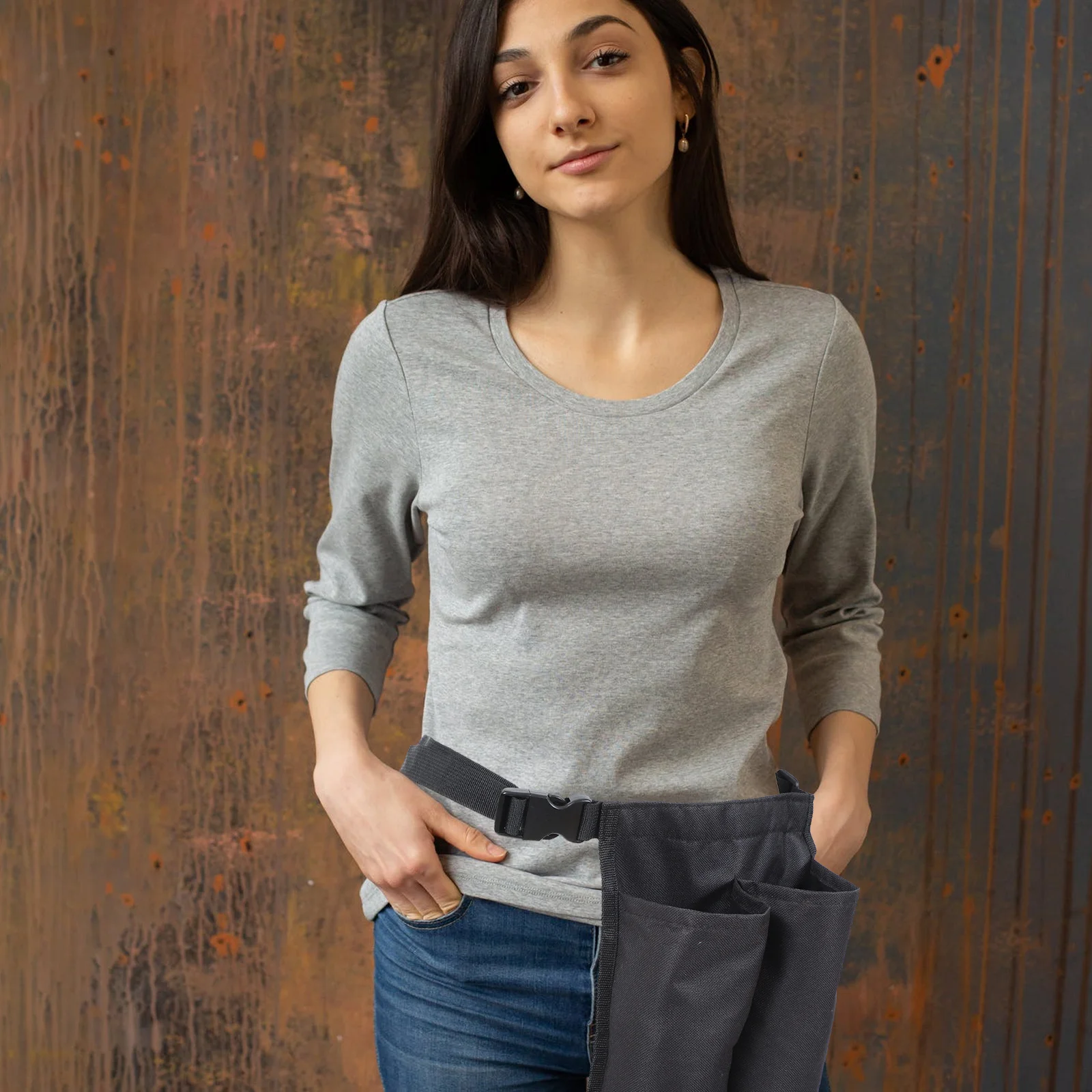 1 قطعة حقيبة تخزين زجاجات التدليك الأسود زيت طبيعي الخصر الحقيبة مدلك المنظم المحمولة زجاجة حامل فرشاة مستحضرات التجميل