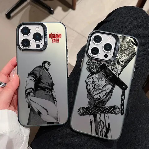 Anime Black VinlandS Saga Phone Case for Xiaomi Mi 14T 14 13 12 12T 11 Lite Poco X7 X6 F6 F5 X5 F4 F3 X3 GT Pro 4G 5G Back Cover