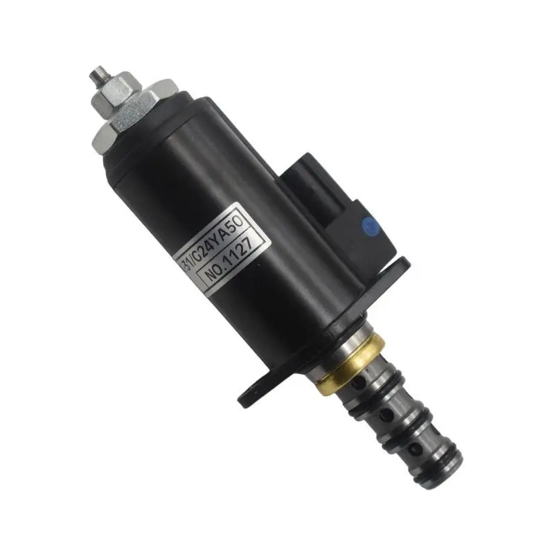 قطع غيار حفارة SK200-6E صمام الملف اللولبي الدوار المتأرجح YB35V00006F1