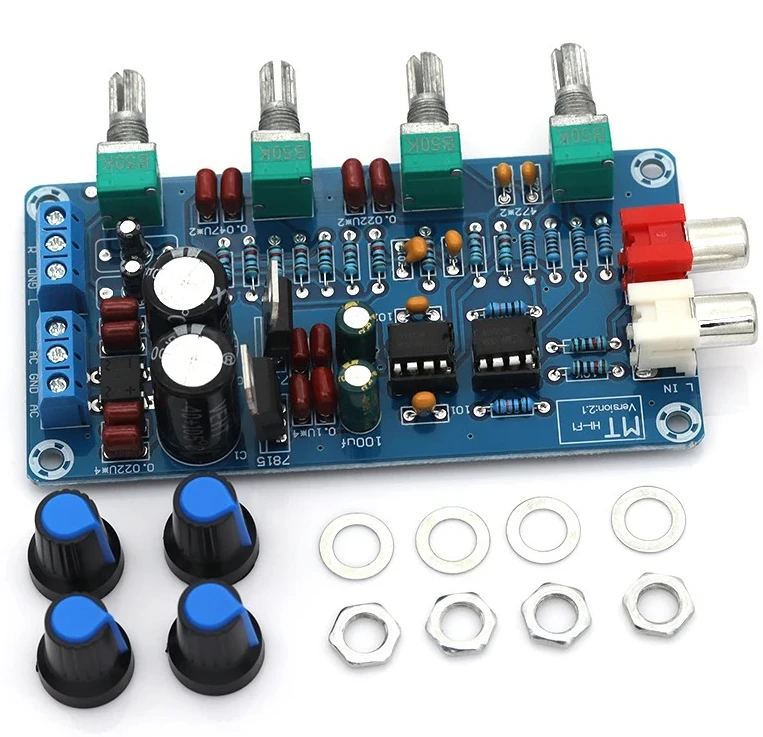 

1-5PCSNE5532 Стерео предусилитель Саундборд Аудио 4-канальный модуль регулировки XH-M164