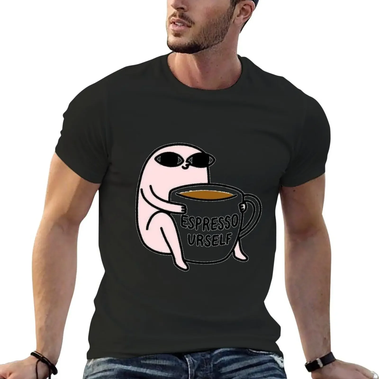 Ketnipz Espresso Urself T-Shirt new edition blanks heavyweights mens tall t shirts