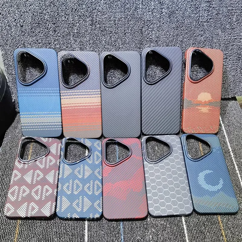 

High-End Real Genuine Carbon Fiber Aramid Case for Huawei Pura 90 Pro / Pura 90 Pro Max Magnets Magnetic Case