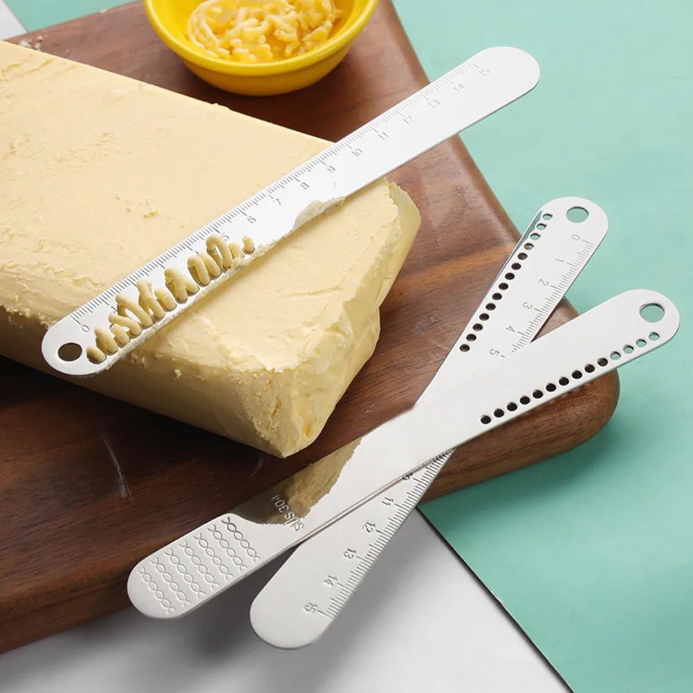 4Pcs Stainless Steel Dumpling Filling Spoon with Precision Scale Multifunctional Stirring Spreading Scooping Tool for Home