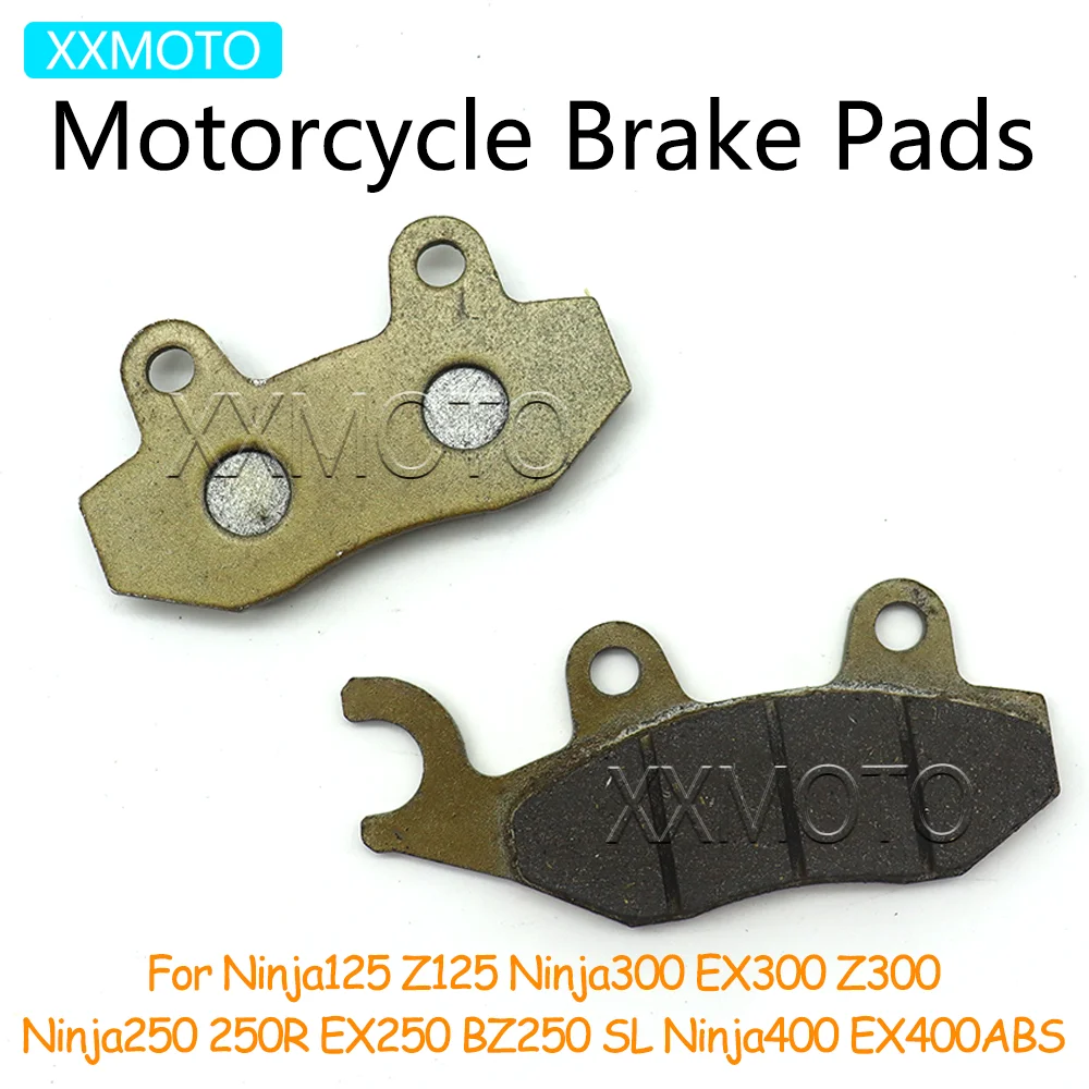 

For Kawasaki Ninja125 Z 125 EX300 Z300 Ninja250 250R EX 250 Ninja 400 EX400 Ninja 125 250 300 400 ABS Motorcycle Rear Brake Pads