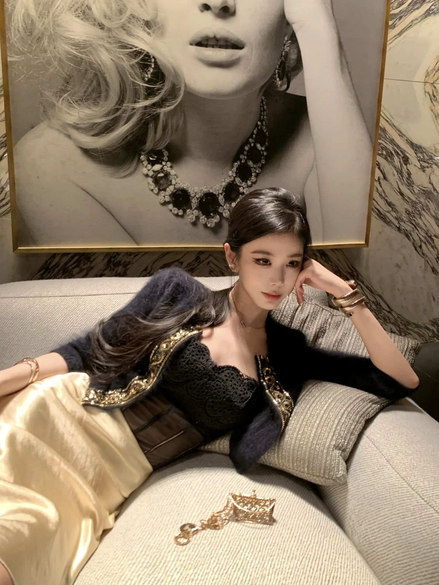 

Woppei Sexy Bla Lace Brtte Ba Strap Design Splice See-tough Me Tube Top Women's Faion Spring Commute Sle