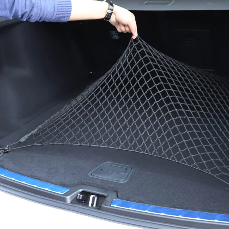 4 HooK Car Trunk Cargo Mesh Net Luggage For Jeep Commander Compass Grand Cherokee Liberty Patriot Wrangler Car Styling