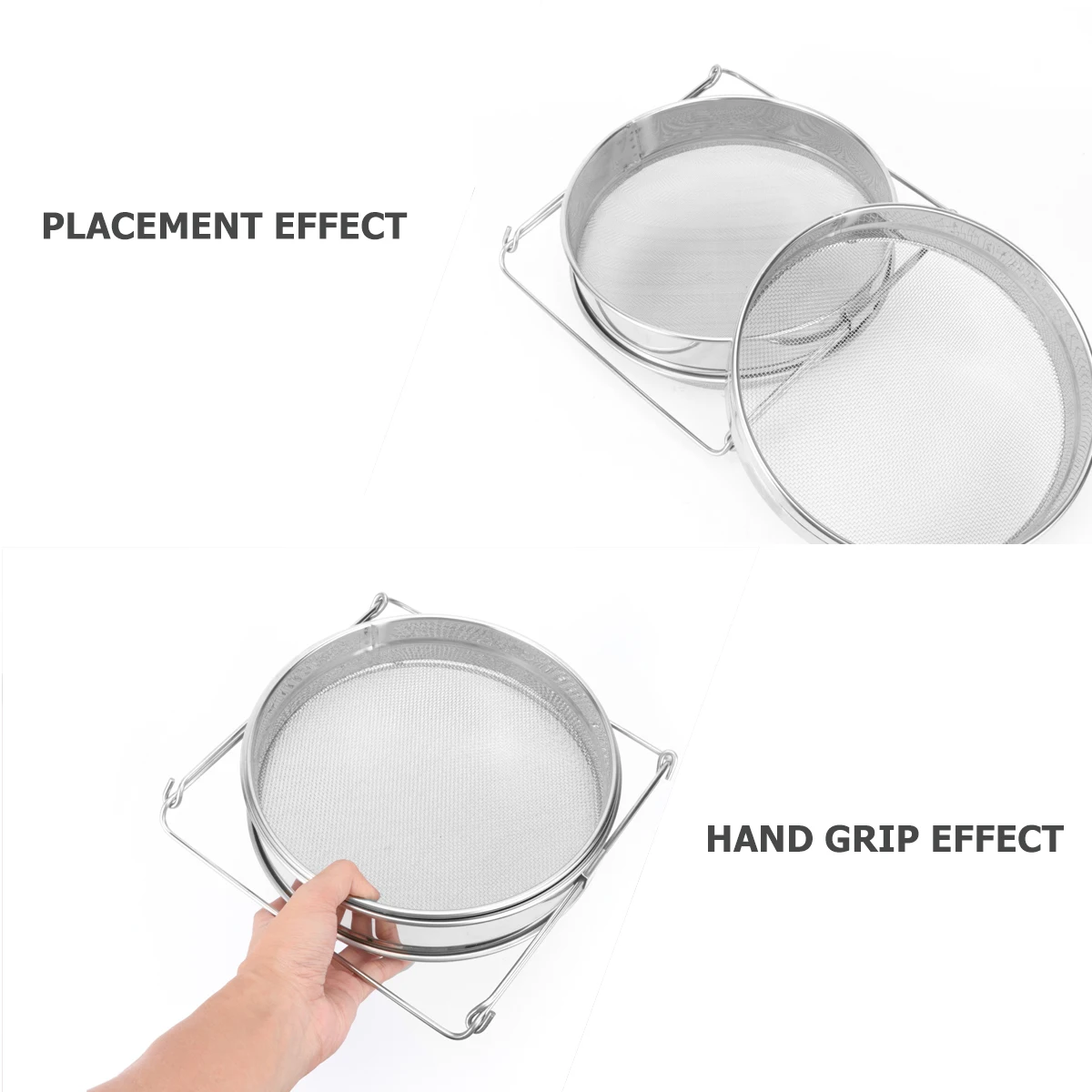 

Honey Filter Practical Double Strainer Sturdy Bee Metal Stainless Steel Layer Filters Man