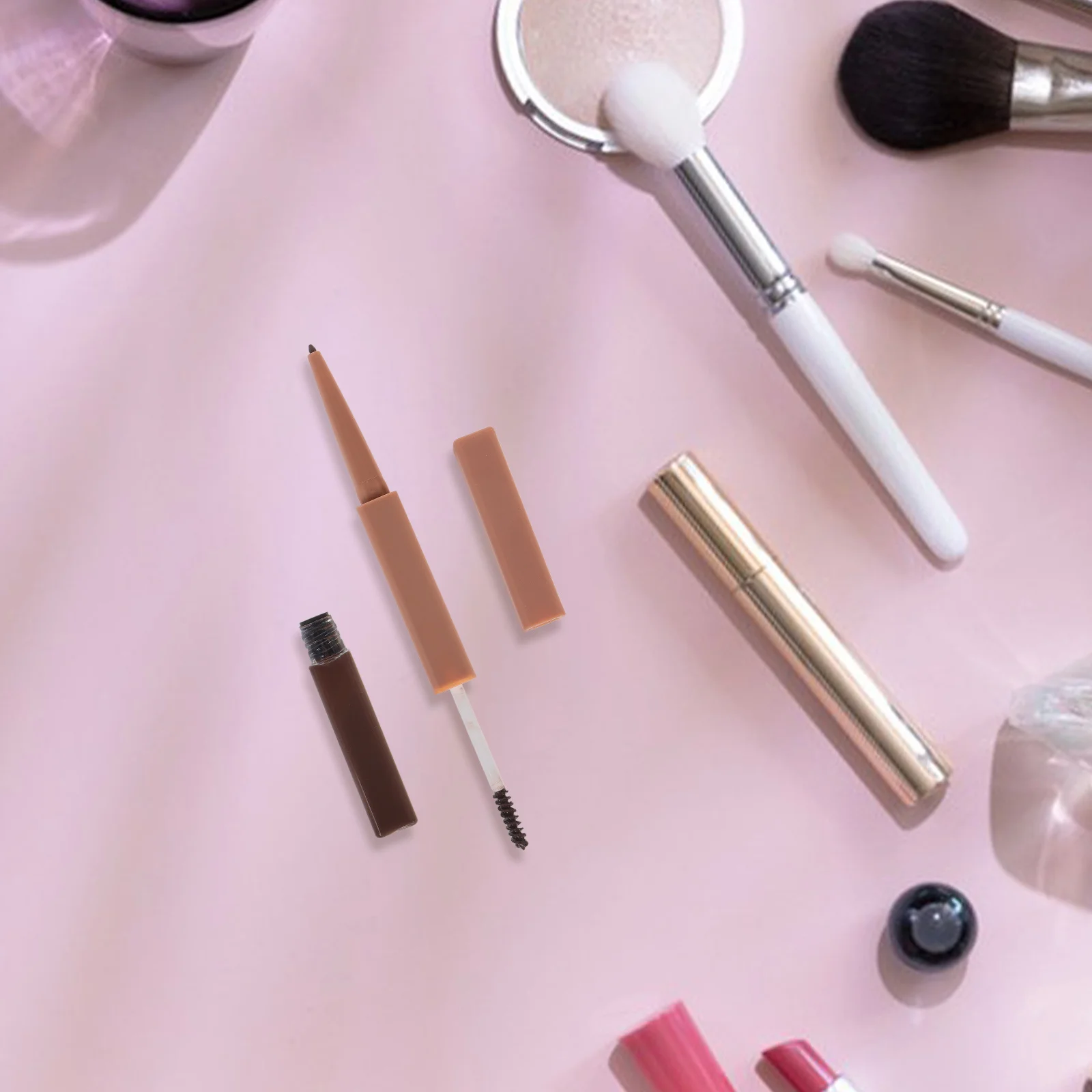 

Waterproof Dual-Ended Eyebrow Pencil Brown Includes Setting Gel for Smudge-Proof Eyebrow Shaping and Blending