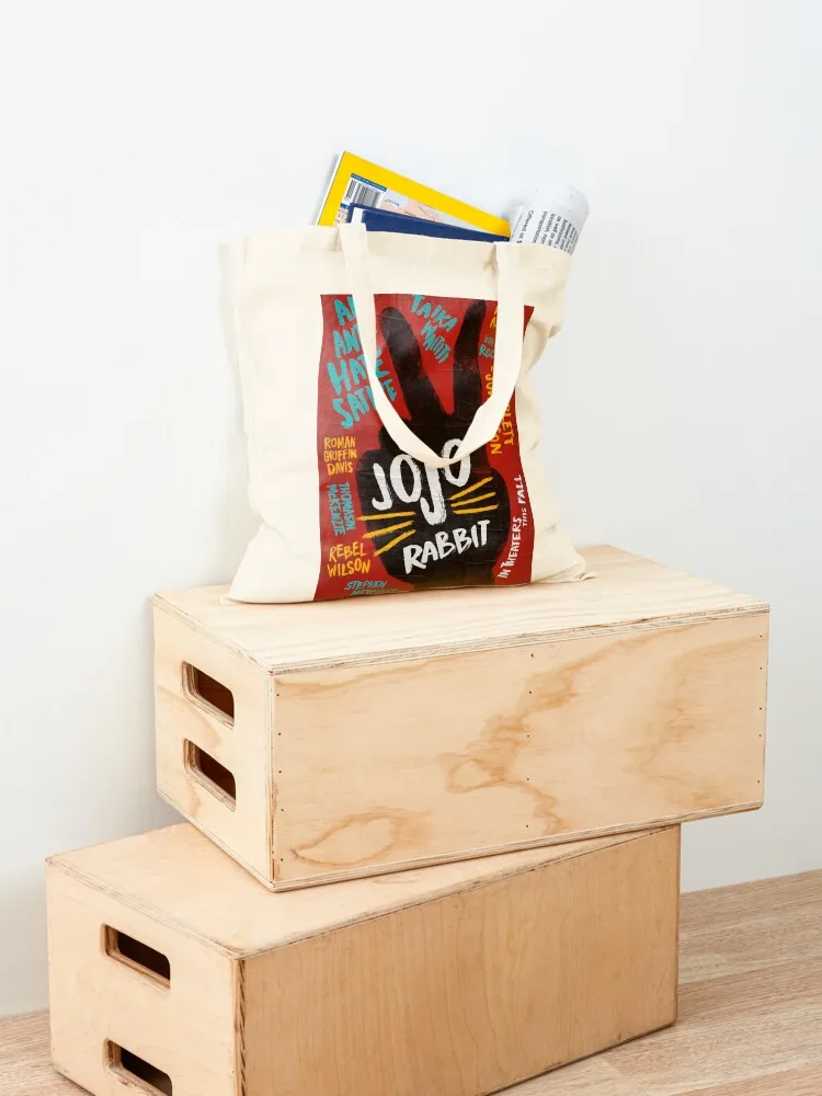 حقيبة تسوق Jojo Rabbit Tote حقيبة تسوق للمتسوقين الجامعي لعربة التسوق على الشاطئ #4