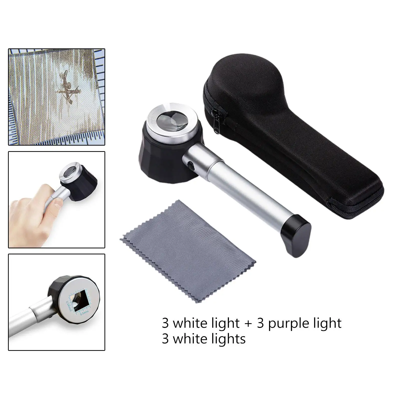 Magnifying Glass with LED Lights for Light Magnifying Glass Coins Exploring