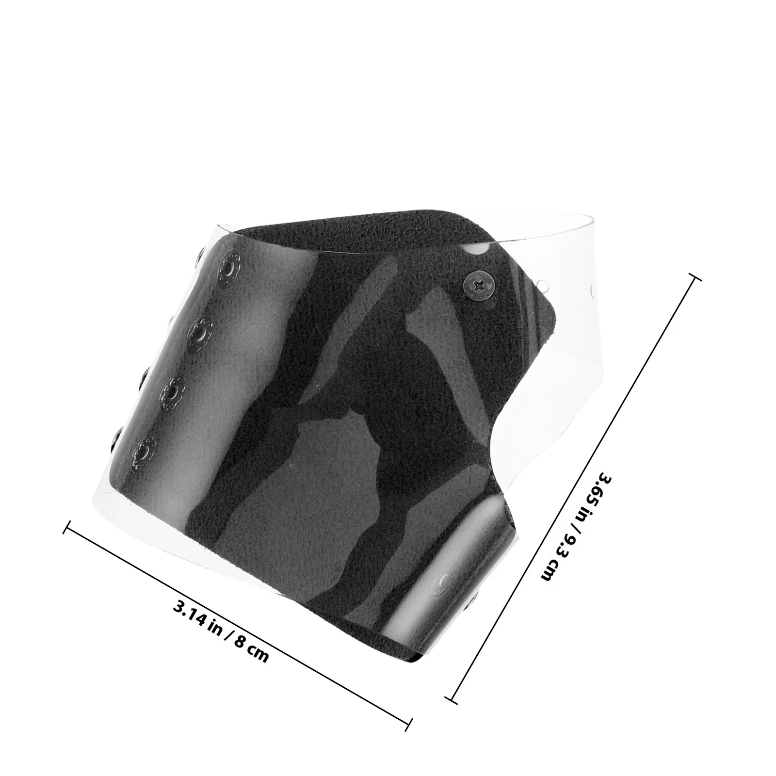 Placa mezcladora de maquillaje transparente, bandeja mezcladora de PU de mano para base, sombra de ojos, lápiz labial, paleta de mezcla de maquillaje