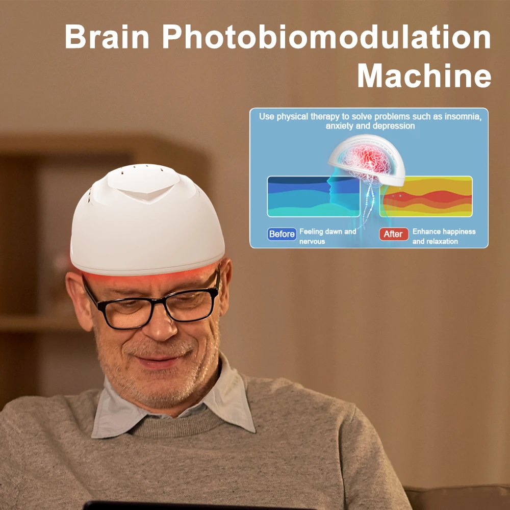 

Suyzeko 810nm ближний инфракрасный светодиодный светильник для ремонта мозговых клеток, фотобиомодуляция, шлем для мозга