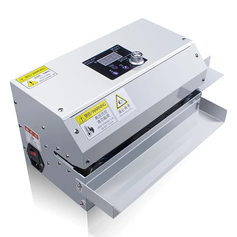 GLF-100 Commercial Continuous Heat Sealing Machine for Tea Coffee Aluminum Foil Plastic Kraft Paper Bag Sealer