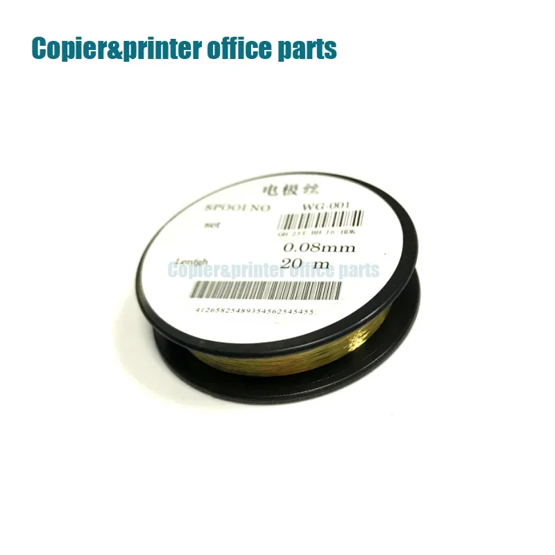 

20MCorona золотые провода для Konica Minolta, Toshiba, Ricoh, для Sharp 0,08 мм, зарядные коронные провода, резьбовой принтер, детали копировального аппарата