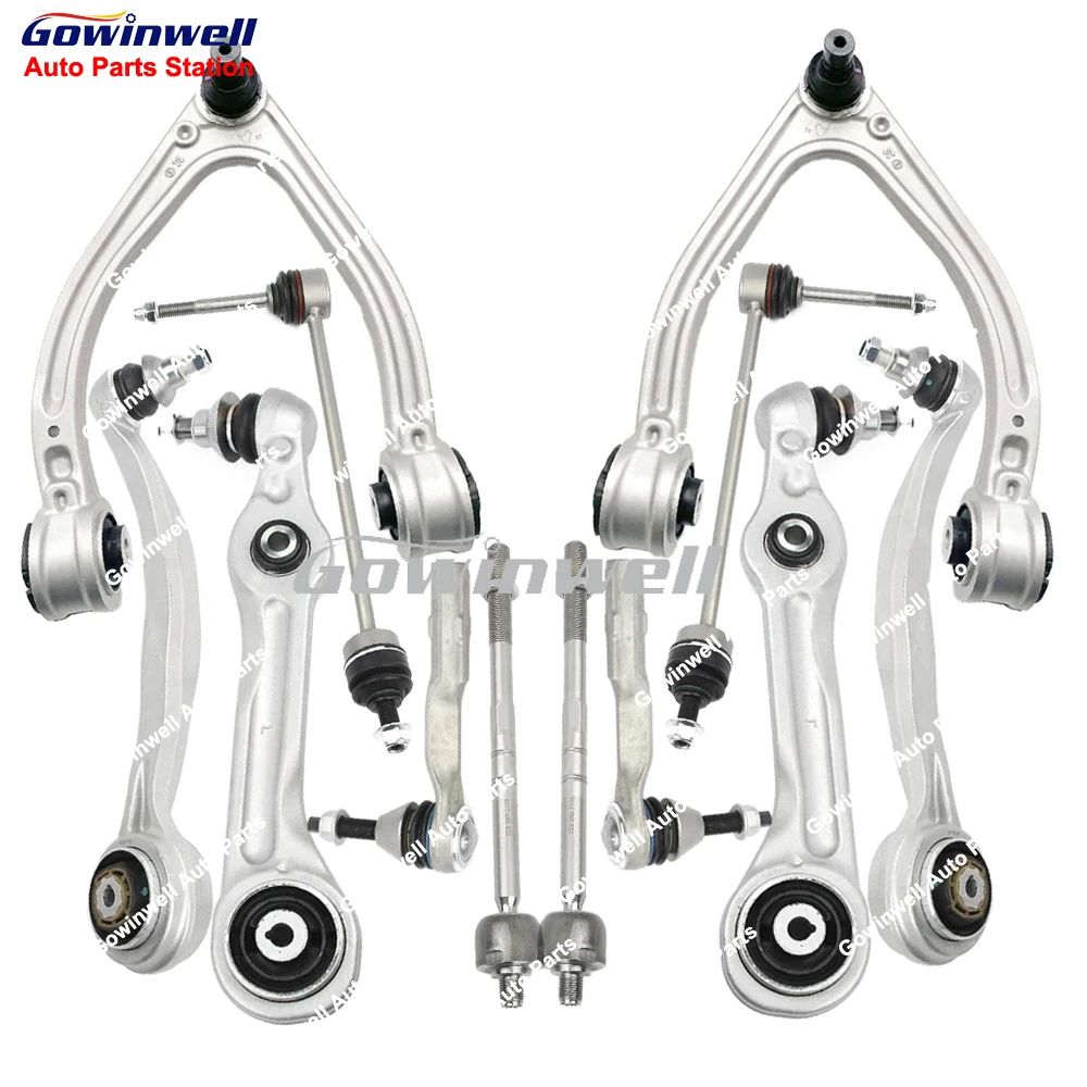 

12pcs Front Suspension Control Arm Ball Joint Stabilizer Link Tie Rod Kits For Mercedes Benz S Class W222 A217 2WD A2223302301
