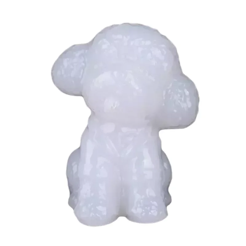 Hot Selling Natural Hand-carve Jade Three-dimensional Teddy Dog Necklace Pendant Plaything Fashion Jewelry Men Women Luck Gifts