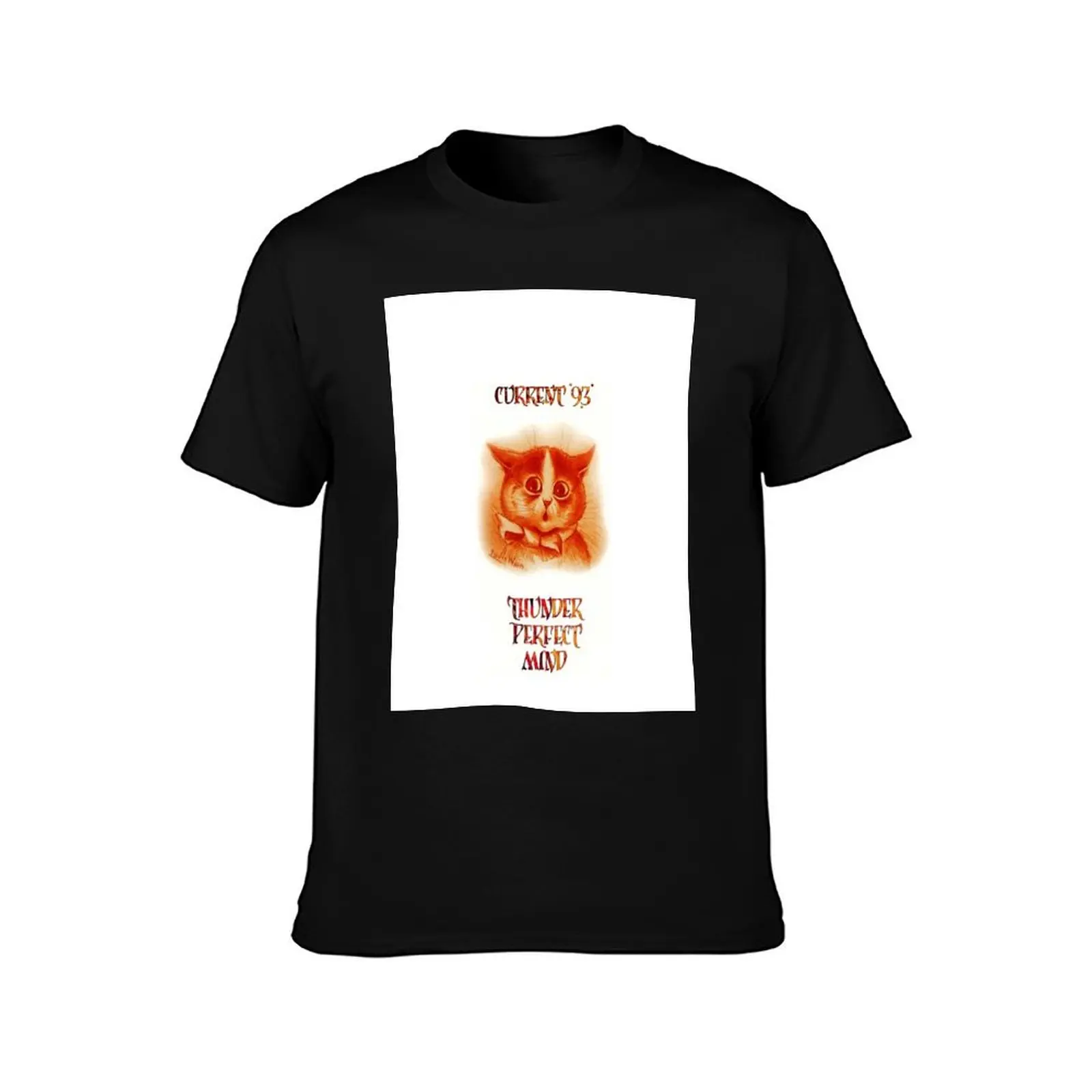 Current 93 : Thunder Perfect Mind : Louis Wain Cat : Psychedelic Neofolk T-Shirt Holiday Casual Short Sleeve Top T-Shirt