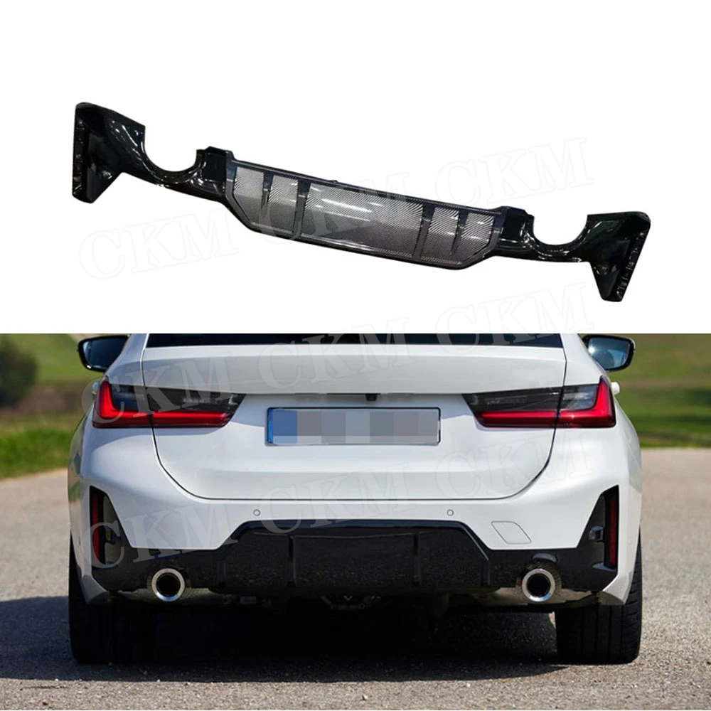

CKMUUER for BMW 3 Series G20 G28 LCI 340 M Sport 2023+ Rear Diffuser Bumper Lip Spoiler Car Body Kits Accessories